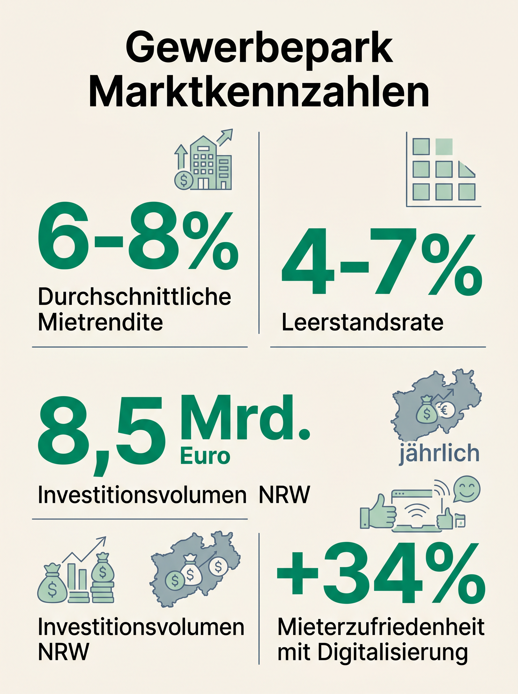 Gewerbepark Marktkennzahlen