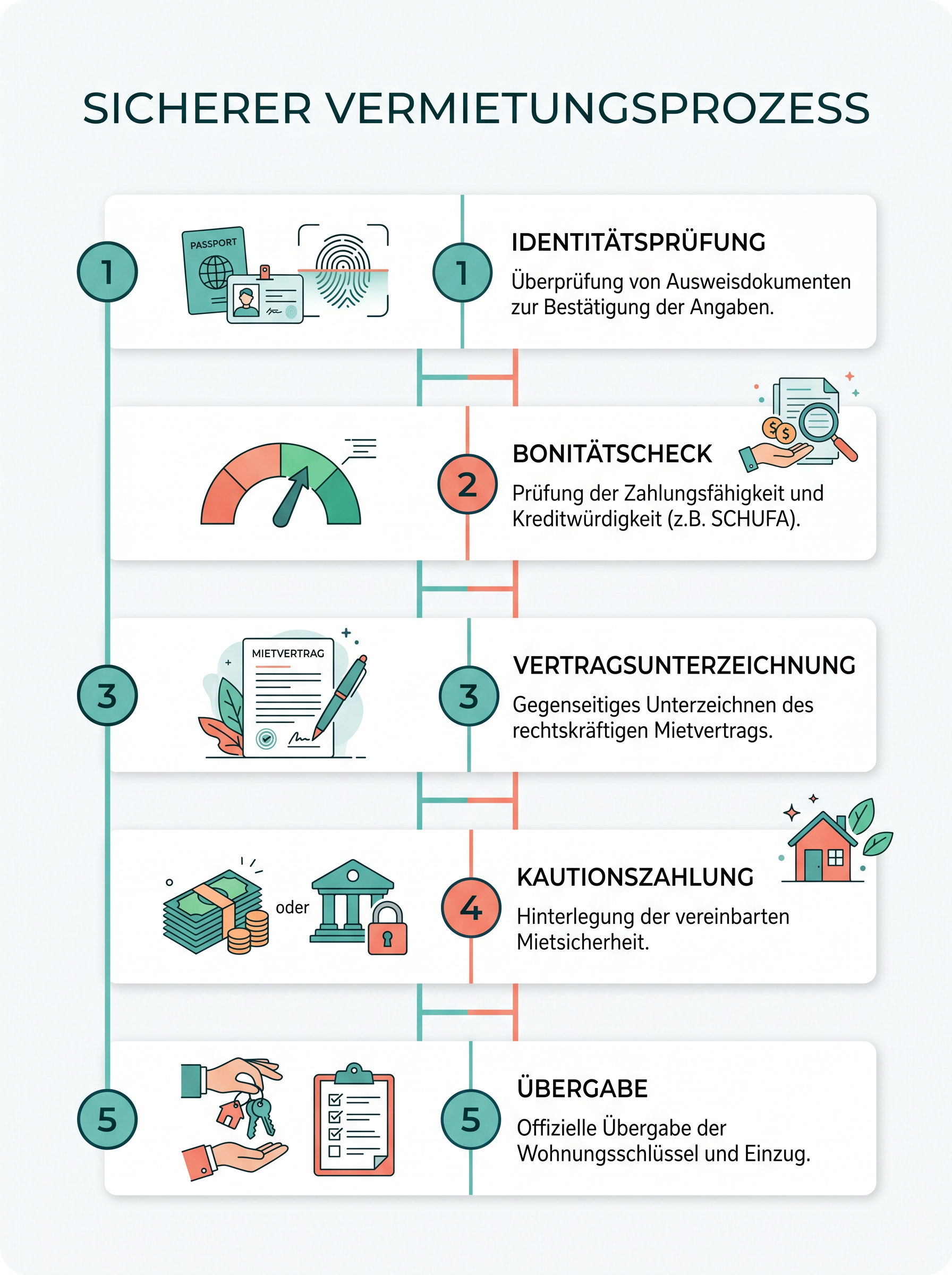 Sicherer Vermietungsprozess